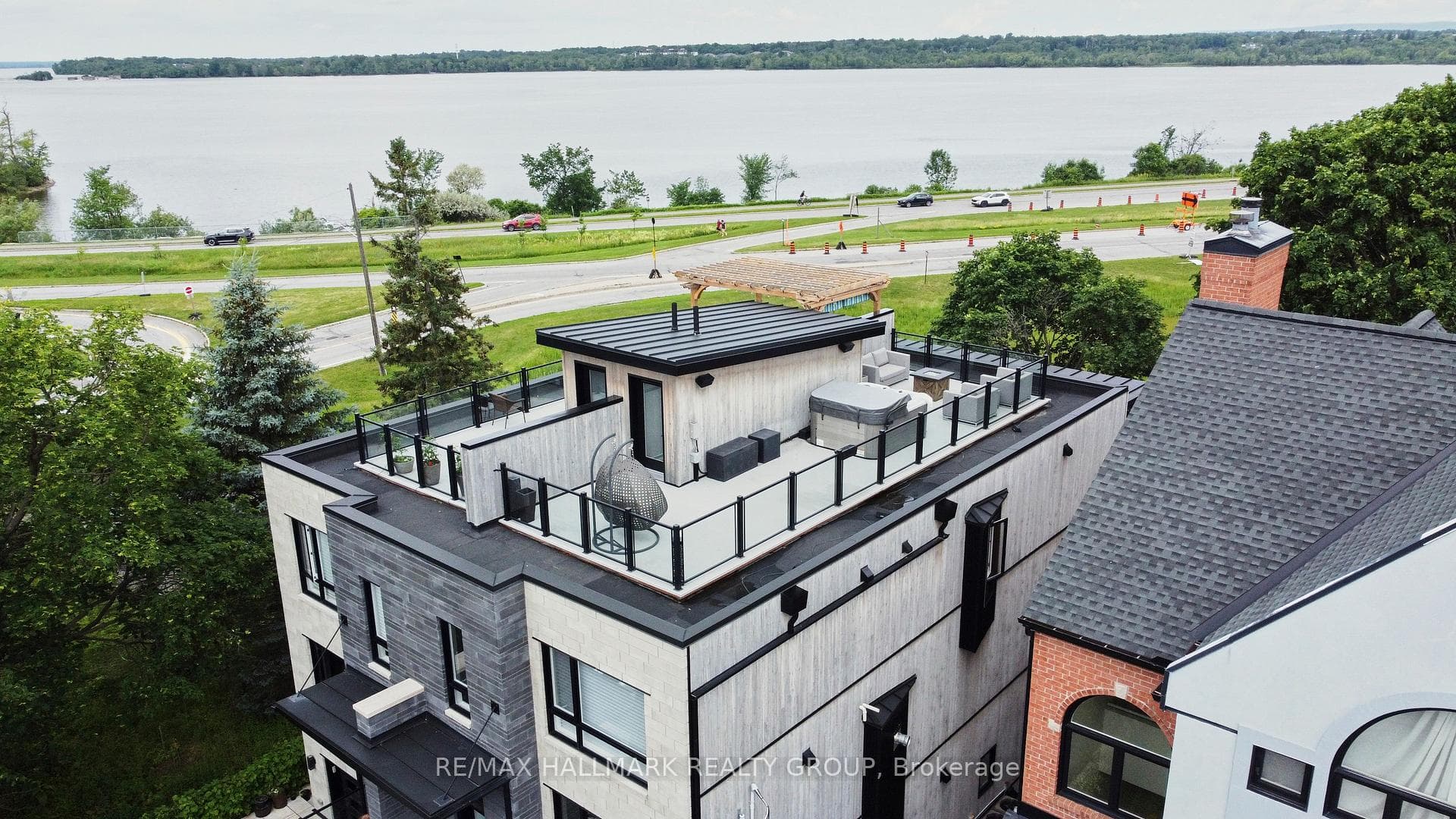 Aerial view of property