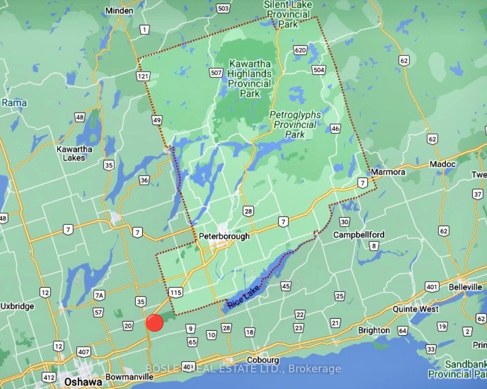 The Red Dot Is The Amazing Location