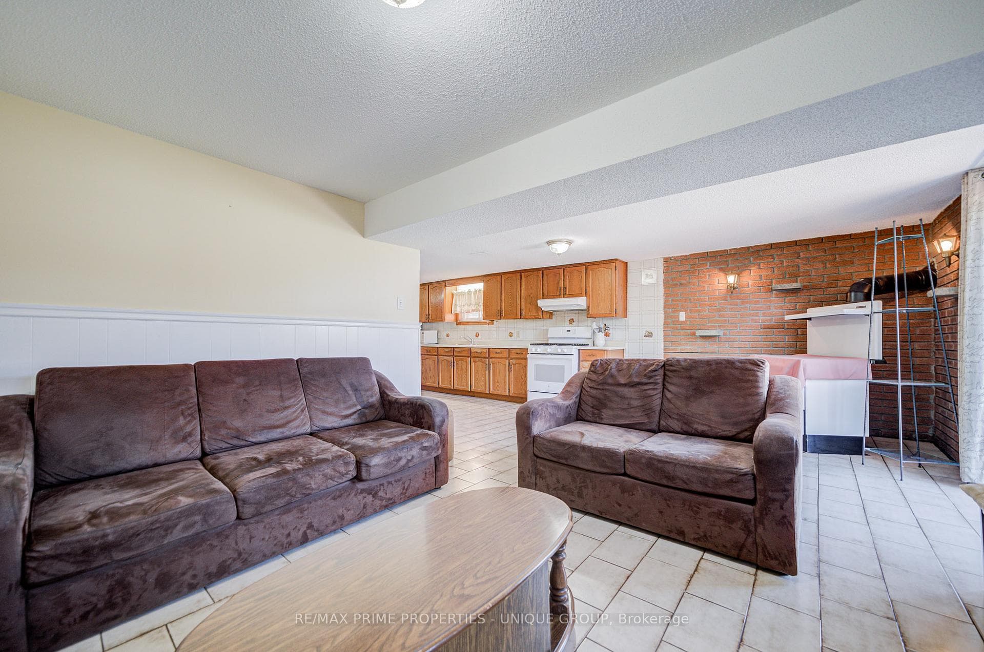 Lower level living area