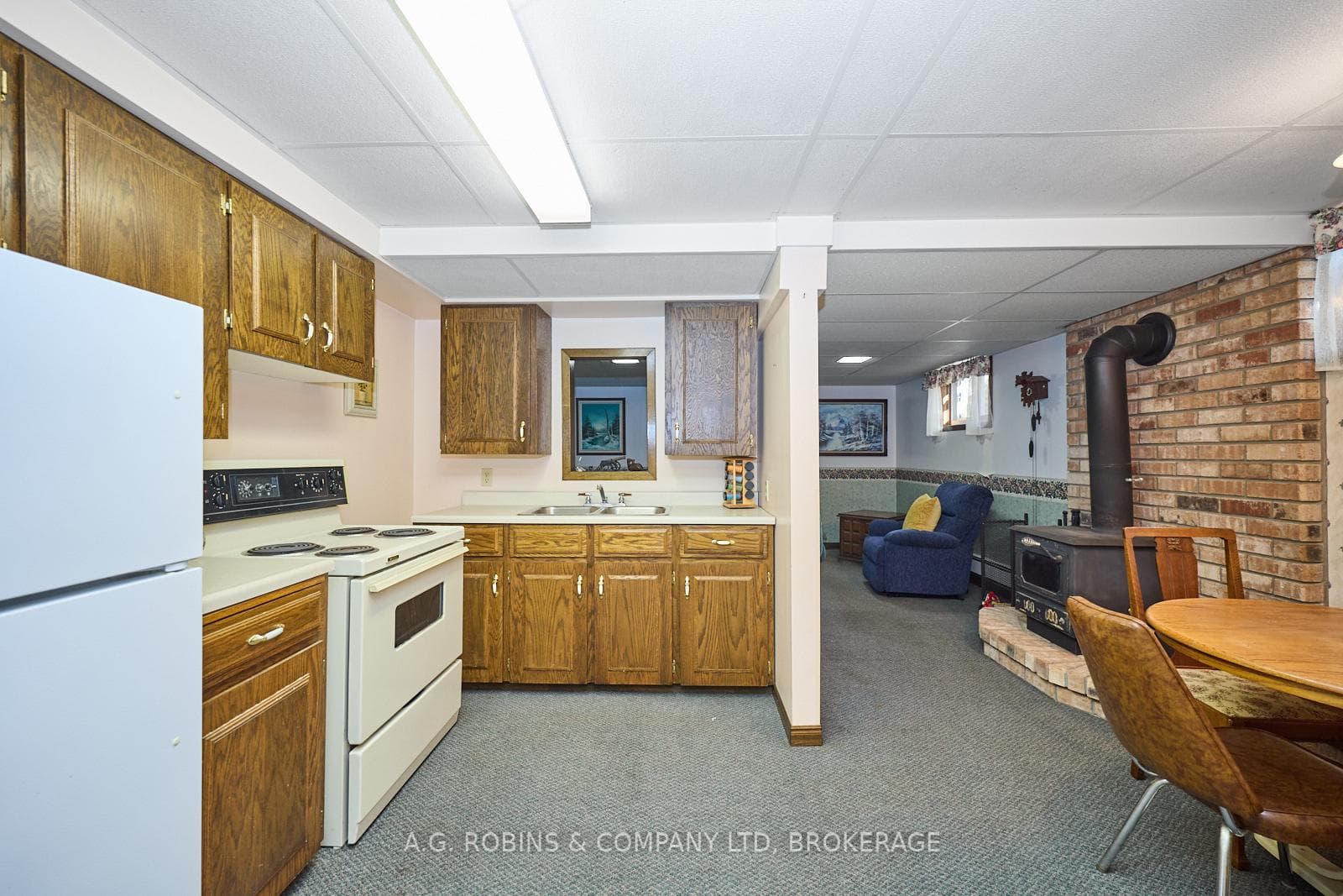 Basement kitchenette