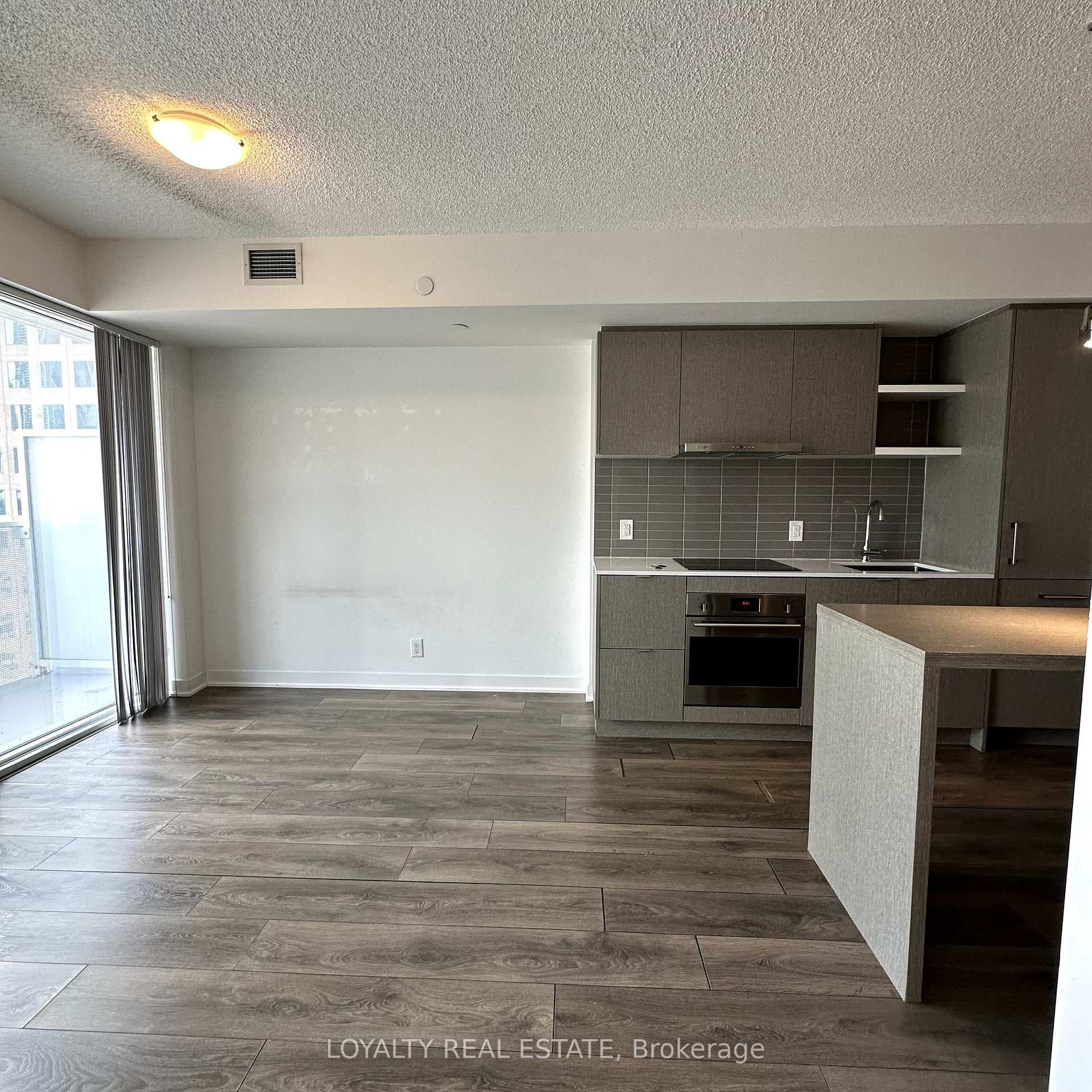 living/kitchen area