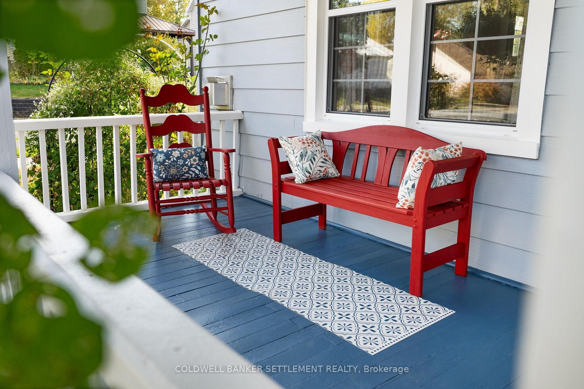 Sweet front porch for watching the world go by...