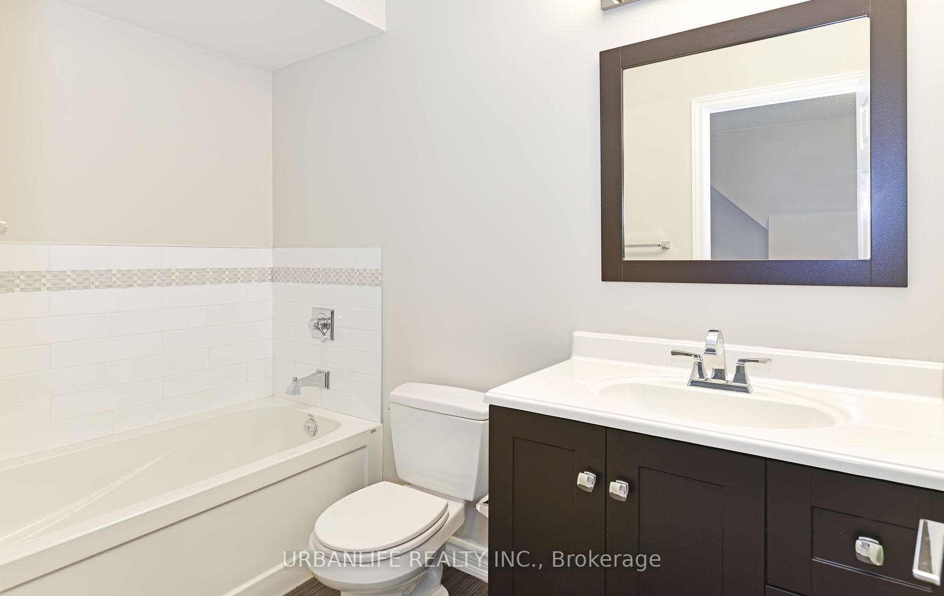 Primary bath has deep tub
