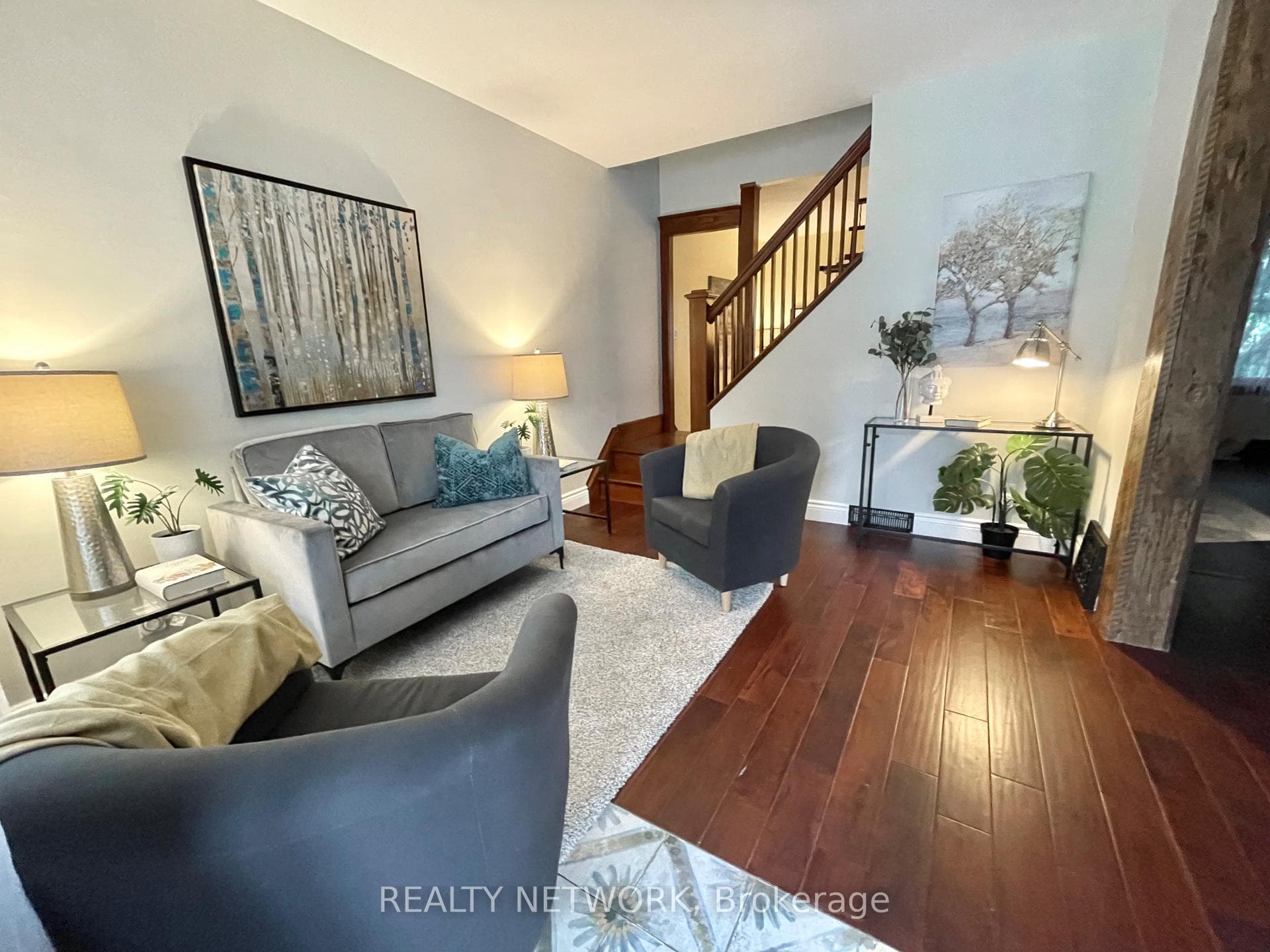 Lovely wood elements throughout the home