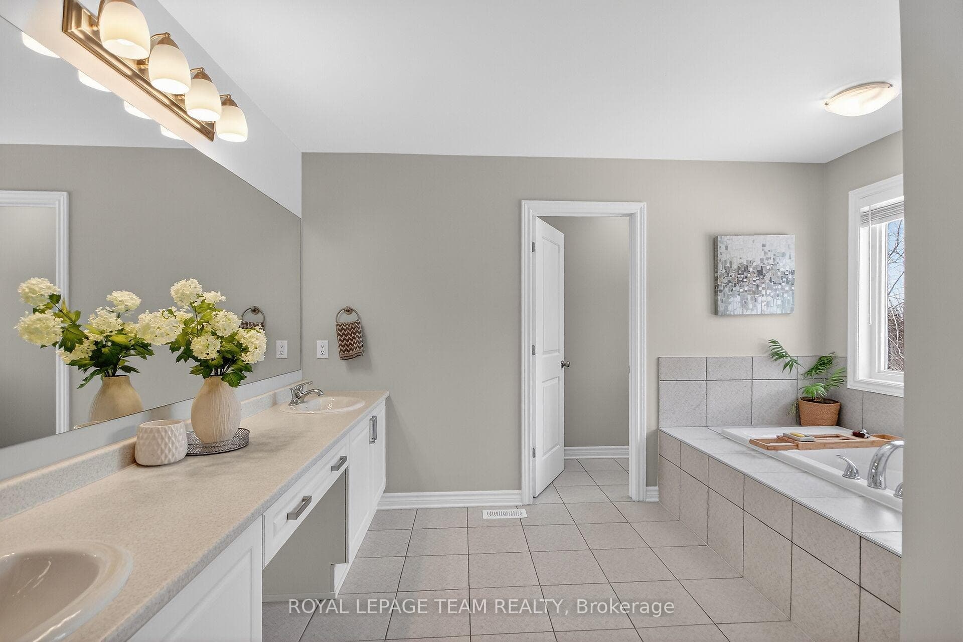 Oversized soaker tub
