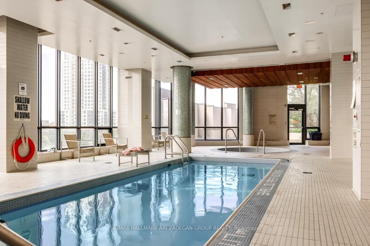 Indoor pool and hot tub