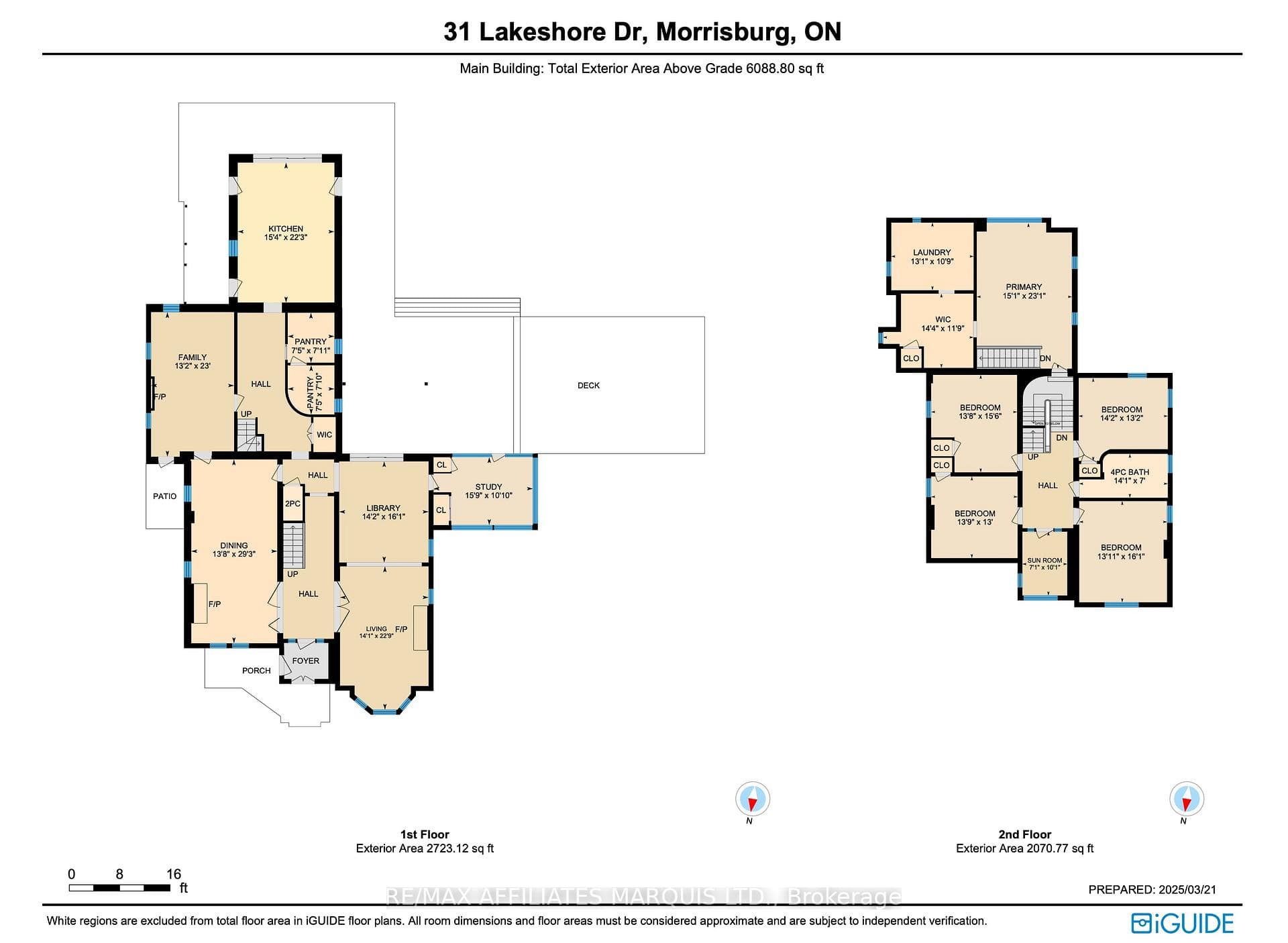 First and Second Floor Layout