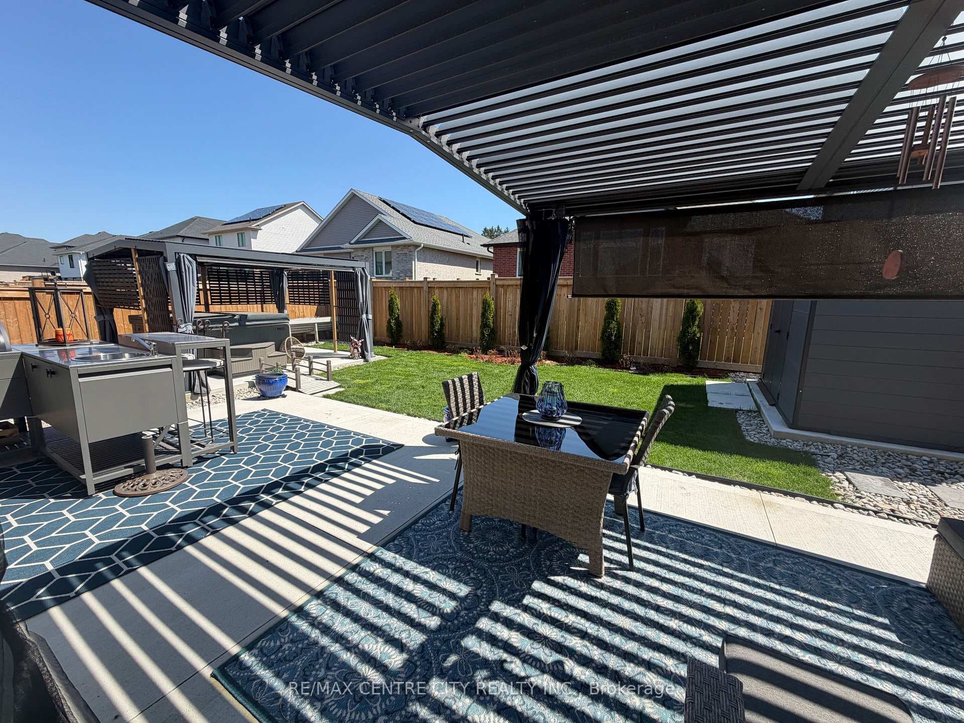 VIEW OF REAR YARD FROM DINING AREA