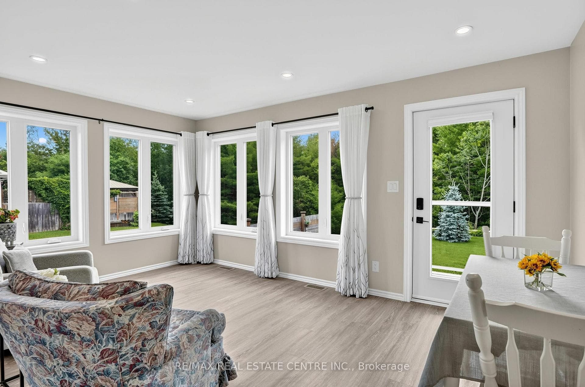 Sun-filled sunroom