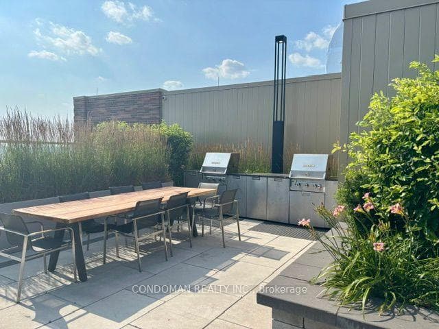 Rooftop BBQ area