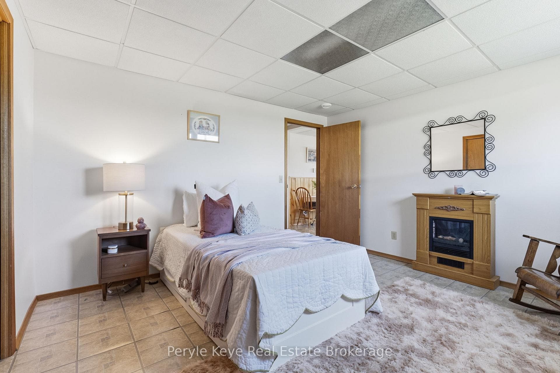 Lower level guest bedroom