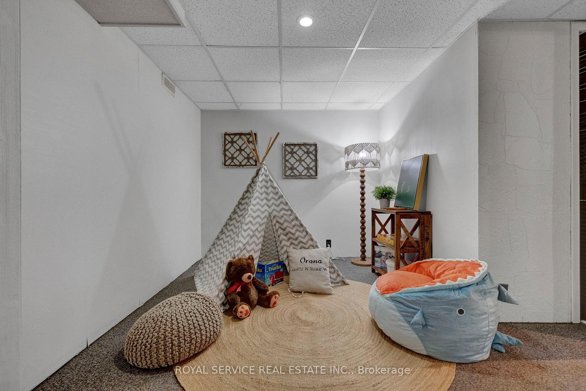 Finished Rec Room/ multipurpose Area