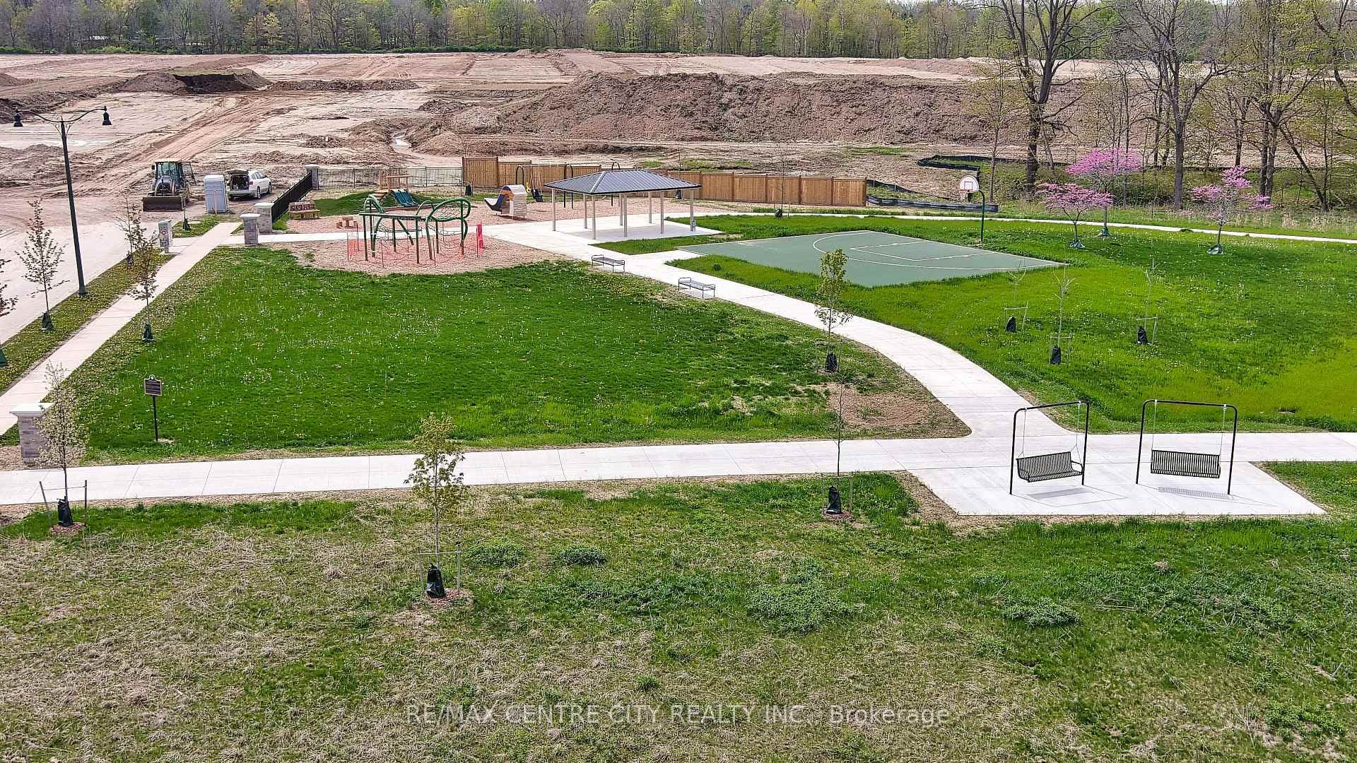 AERIAL VIEW OF PLAYGROUND, WALKING TRAIL