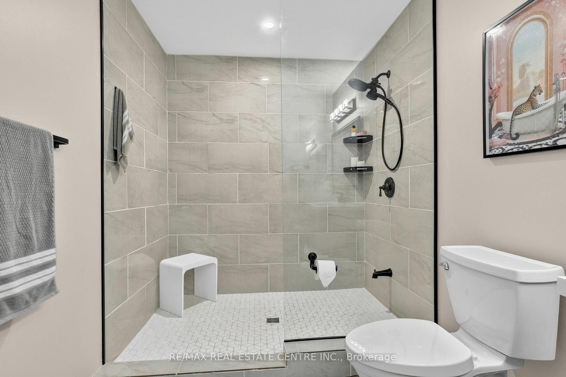 Large walk-in shower