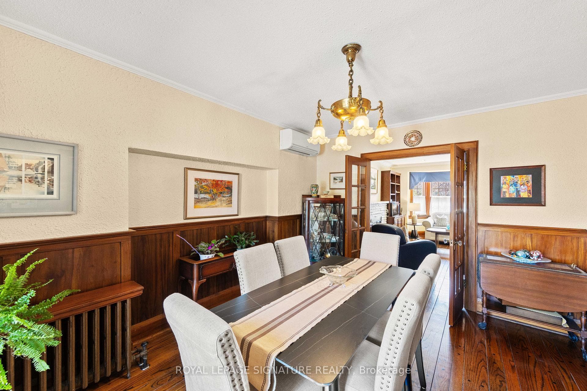 Large dining room open to living