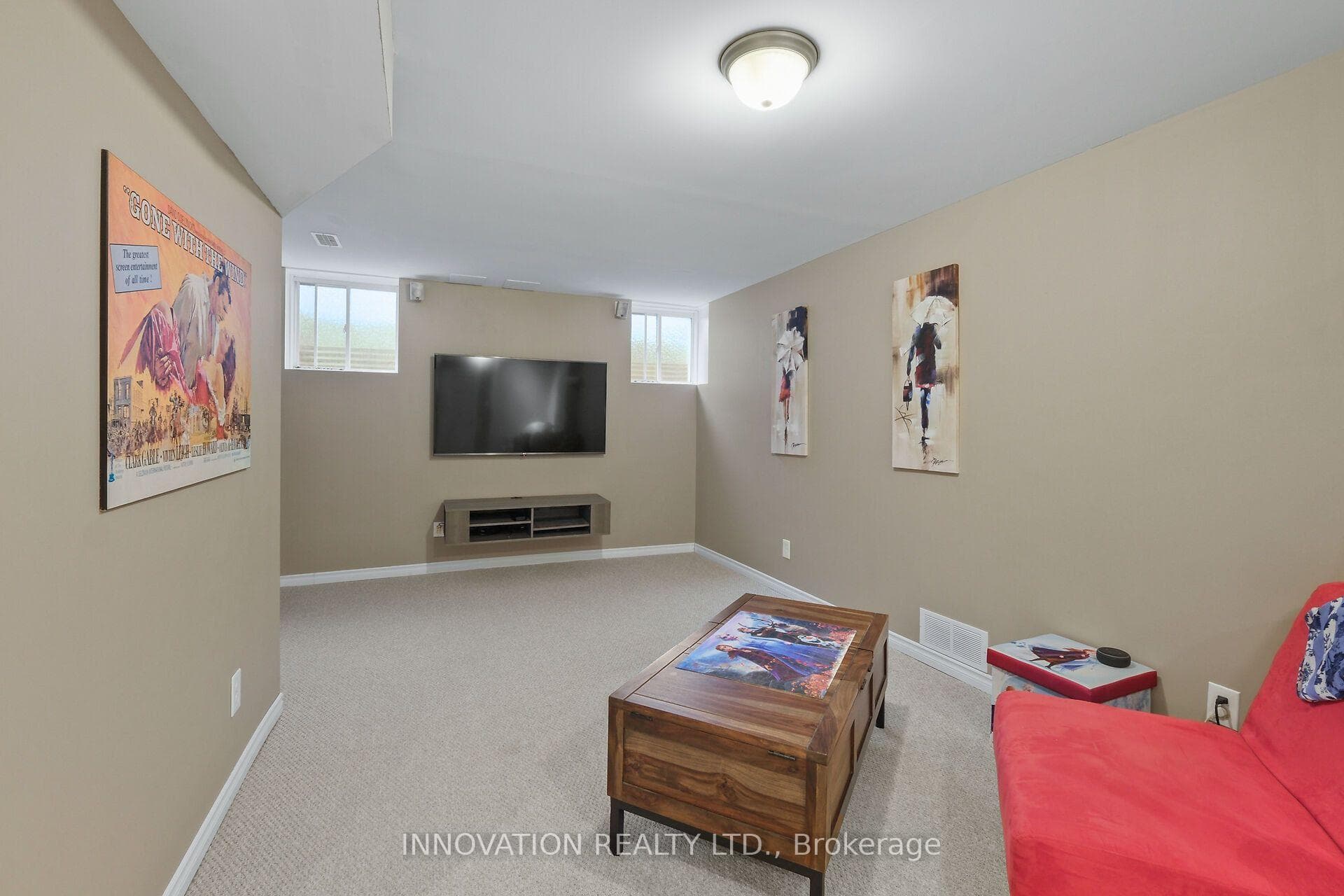 Lower level family room