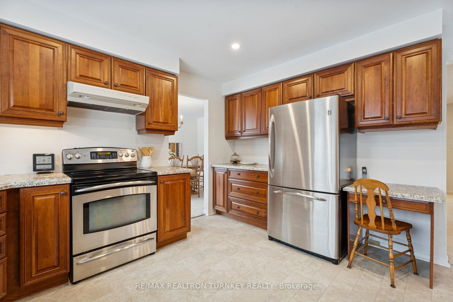Spacious Kitchen Overlooking Family Room