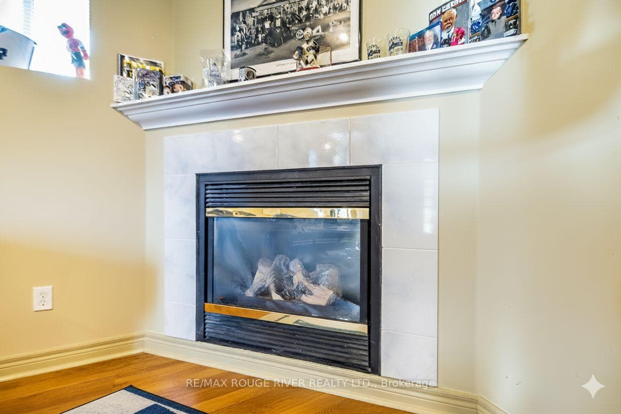 Gas Fireplace in Rec Room