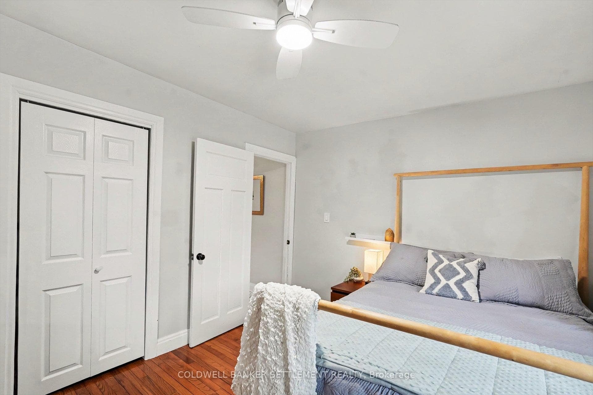 Bedroom with closet.