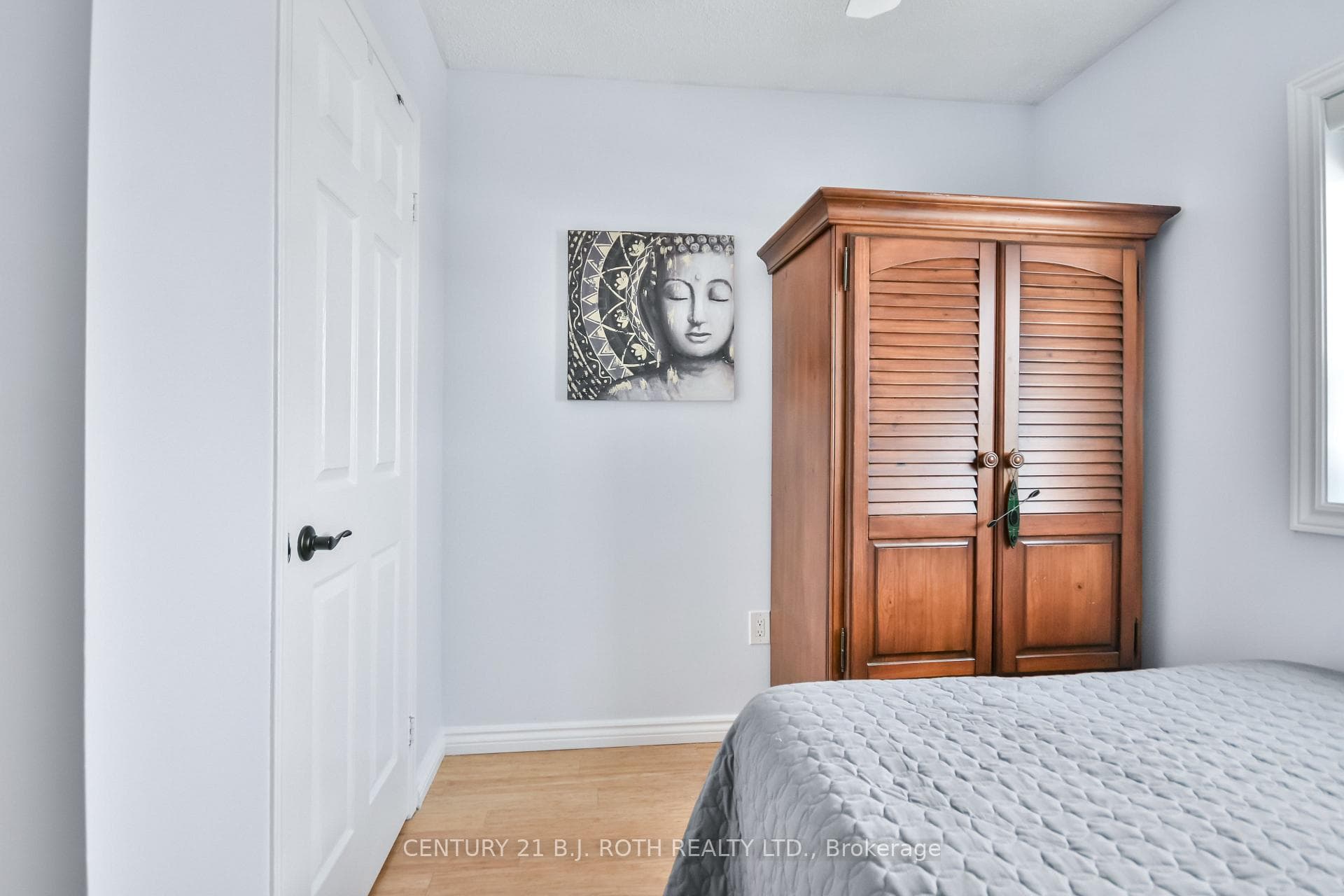 3rd bedroom with bamboo floors.