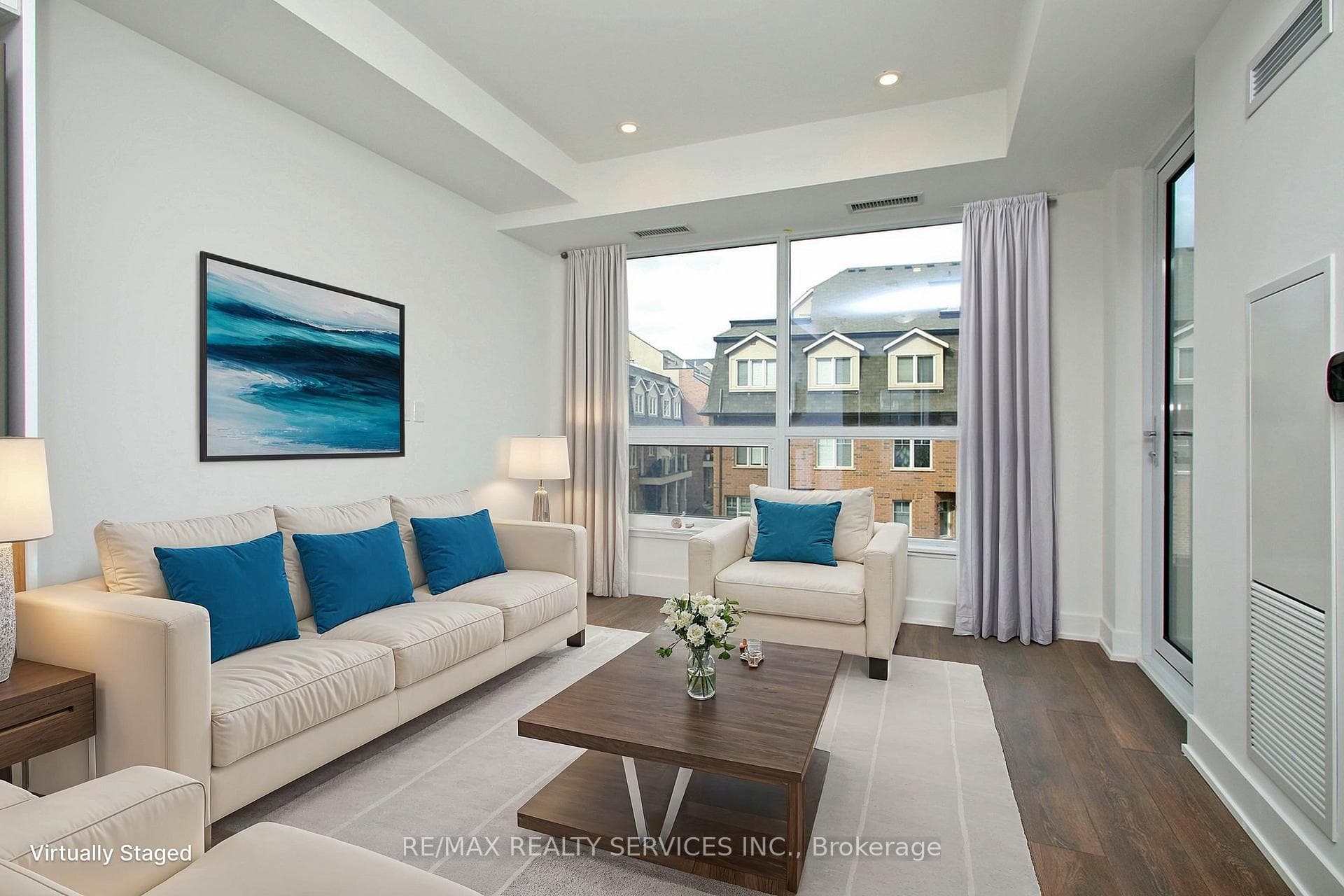 Virtually Staged Living Room