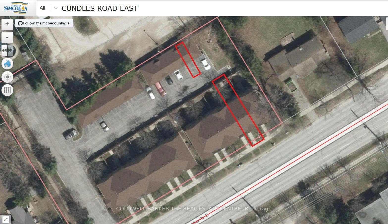 approximate location of home, garage and parking