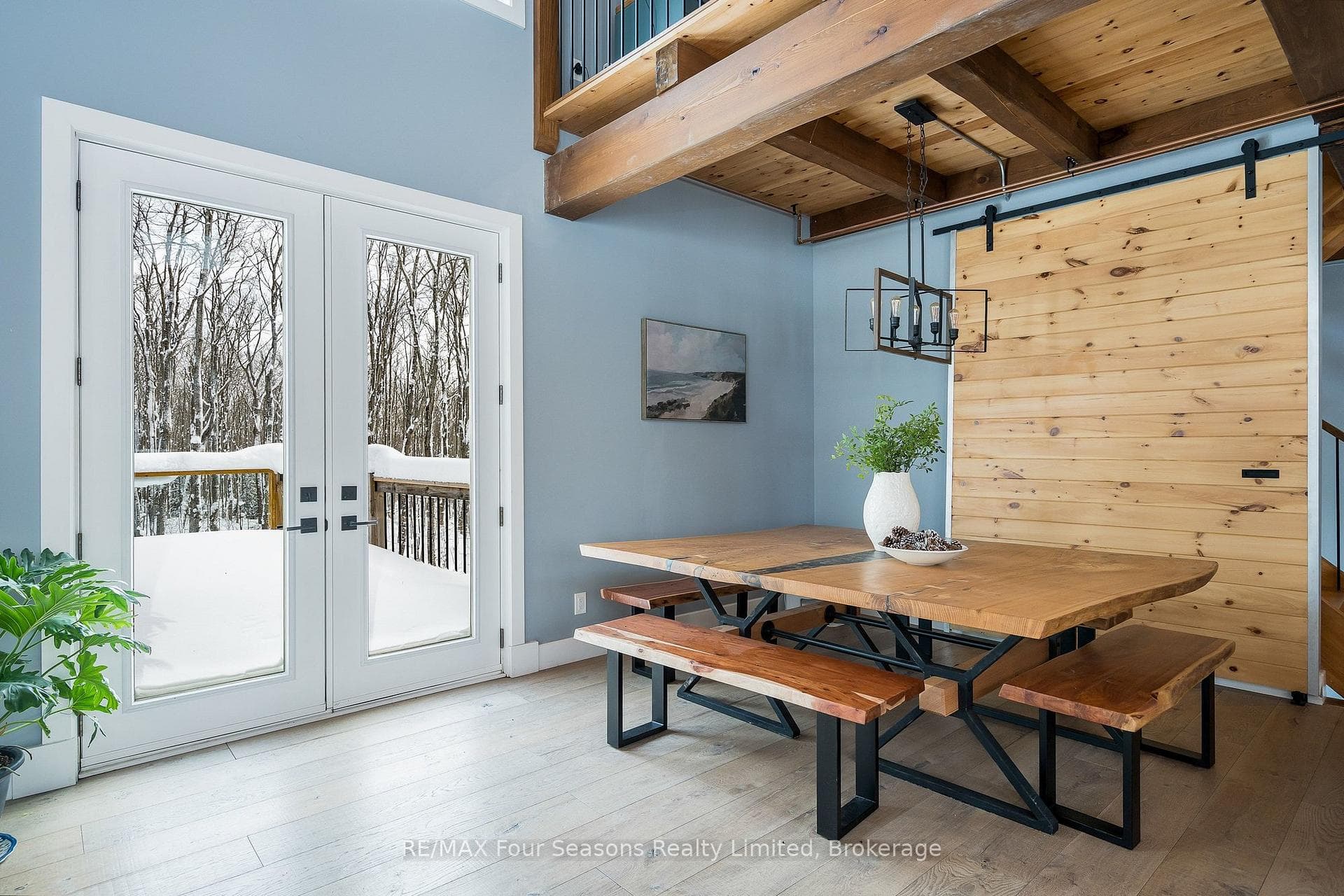 Walk out from dining area