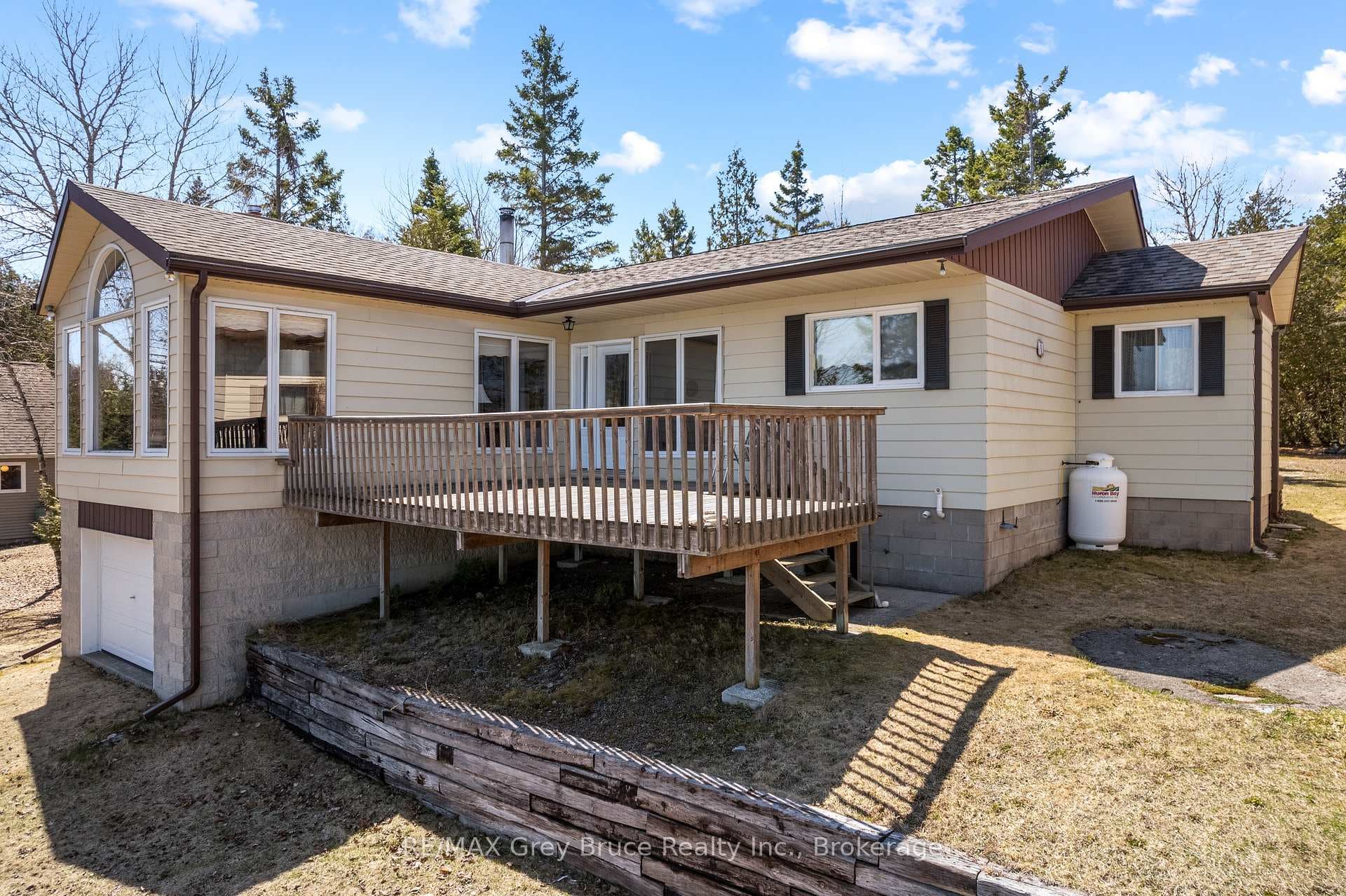 Spacious water-side deck