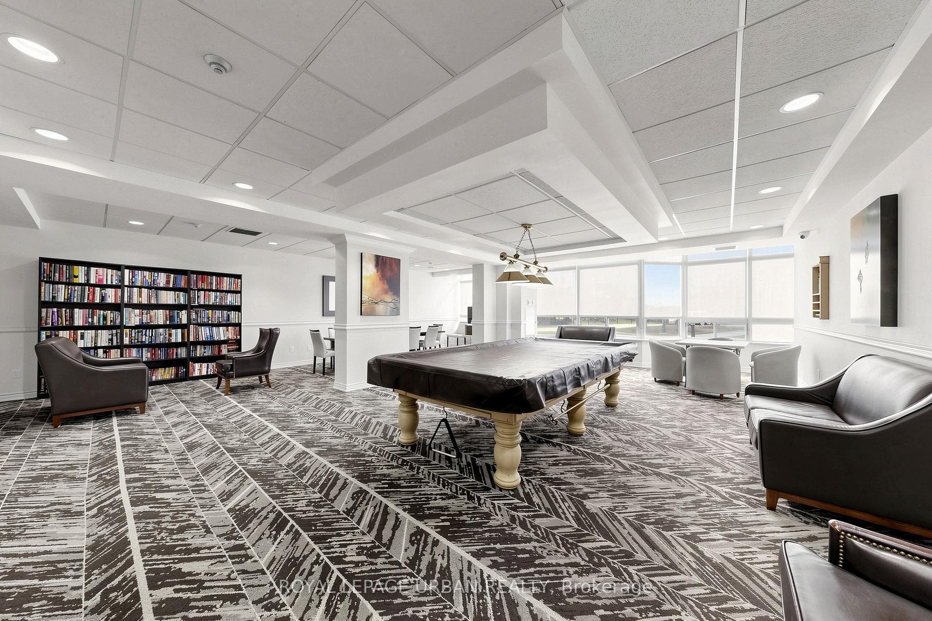 Billiard Room with Library Area
