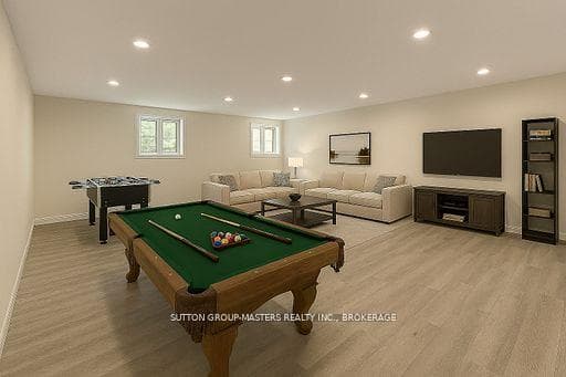 Virtually Staged Rec Room