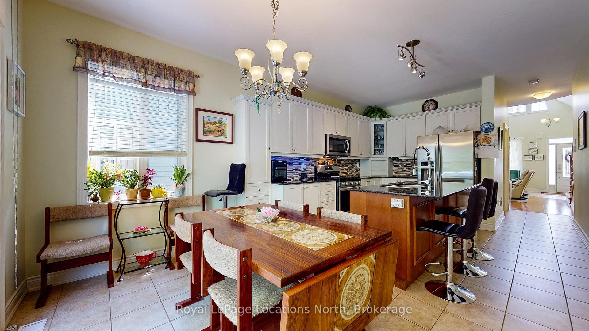 Open Concept Eating Area & Kitchen