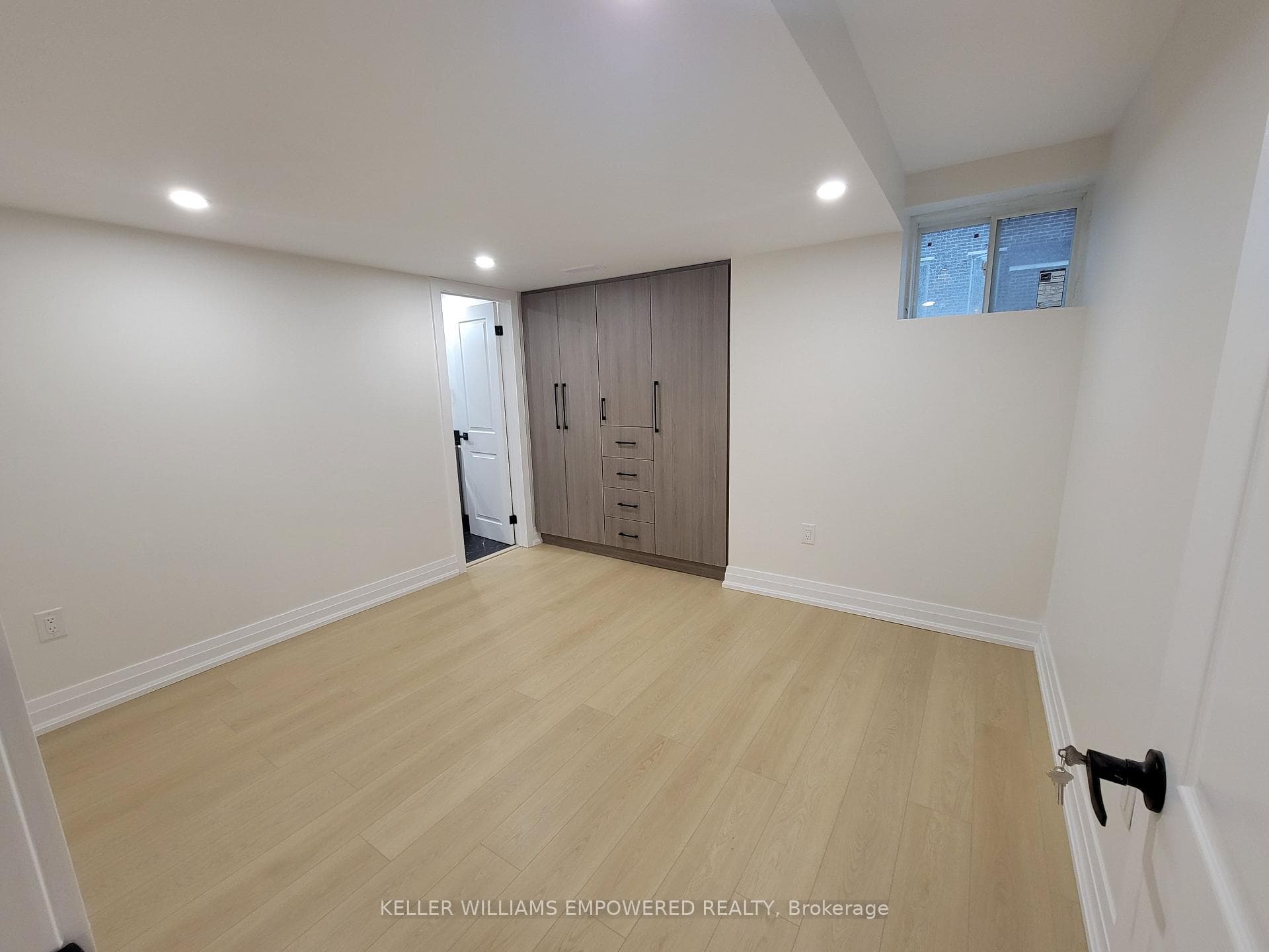 Built-in closet in main bedroom