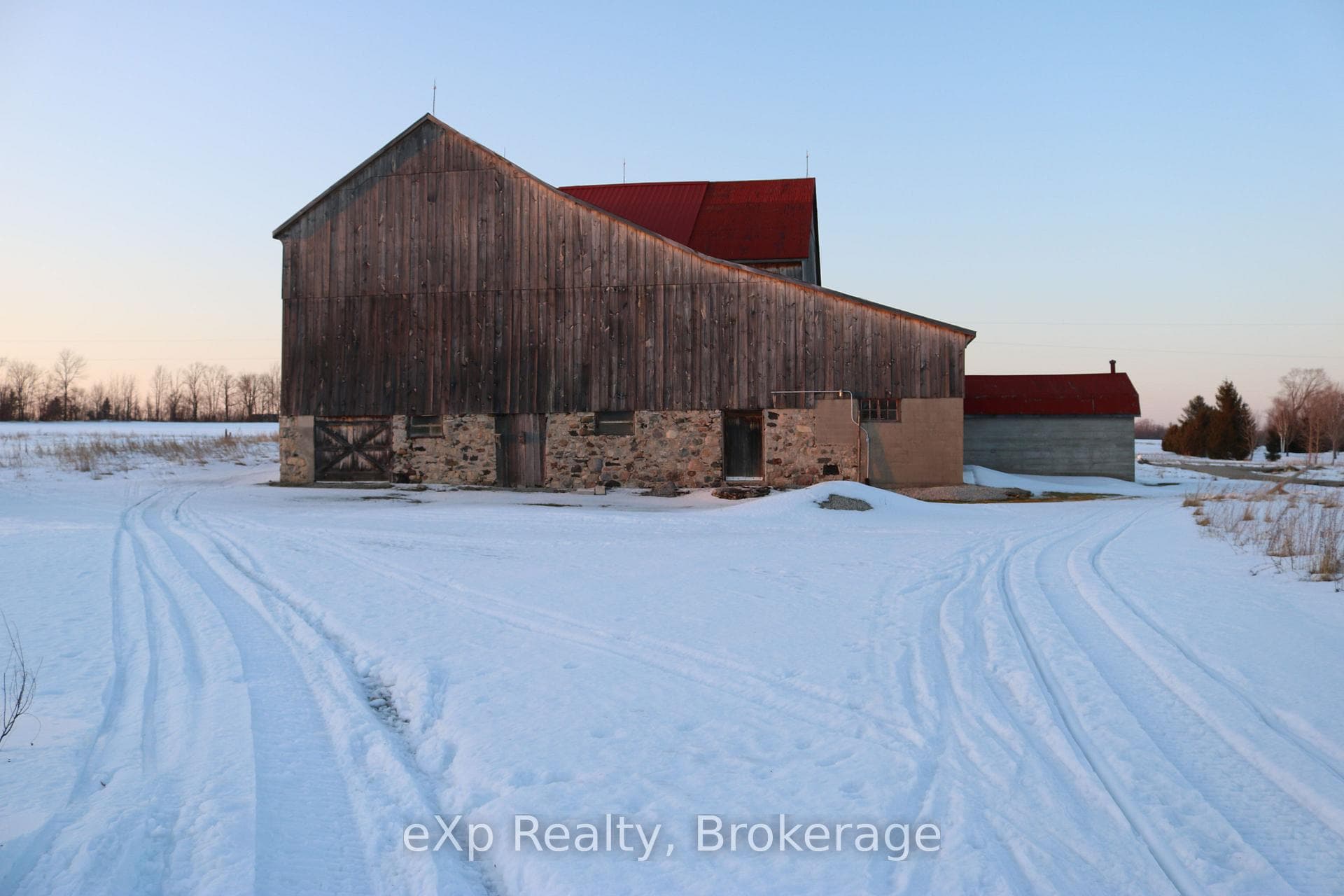 back of barn
