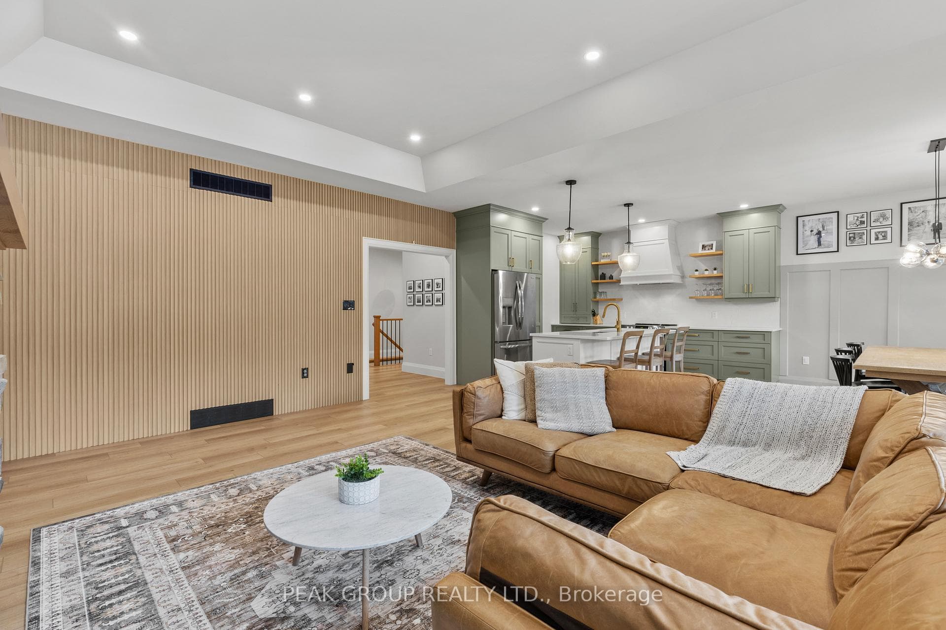 Main floor Open concept kitchen/living room