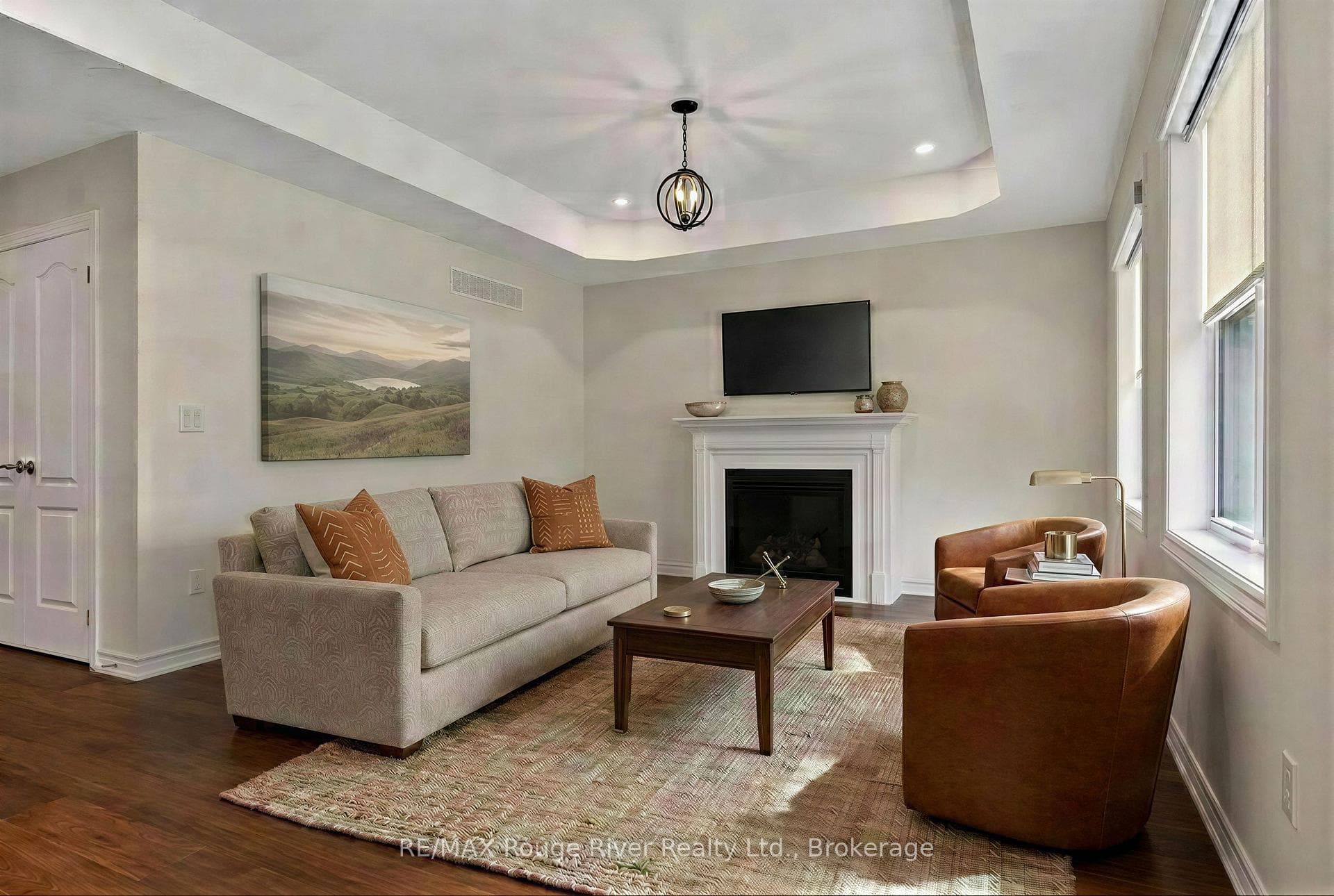Digitally staged room.