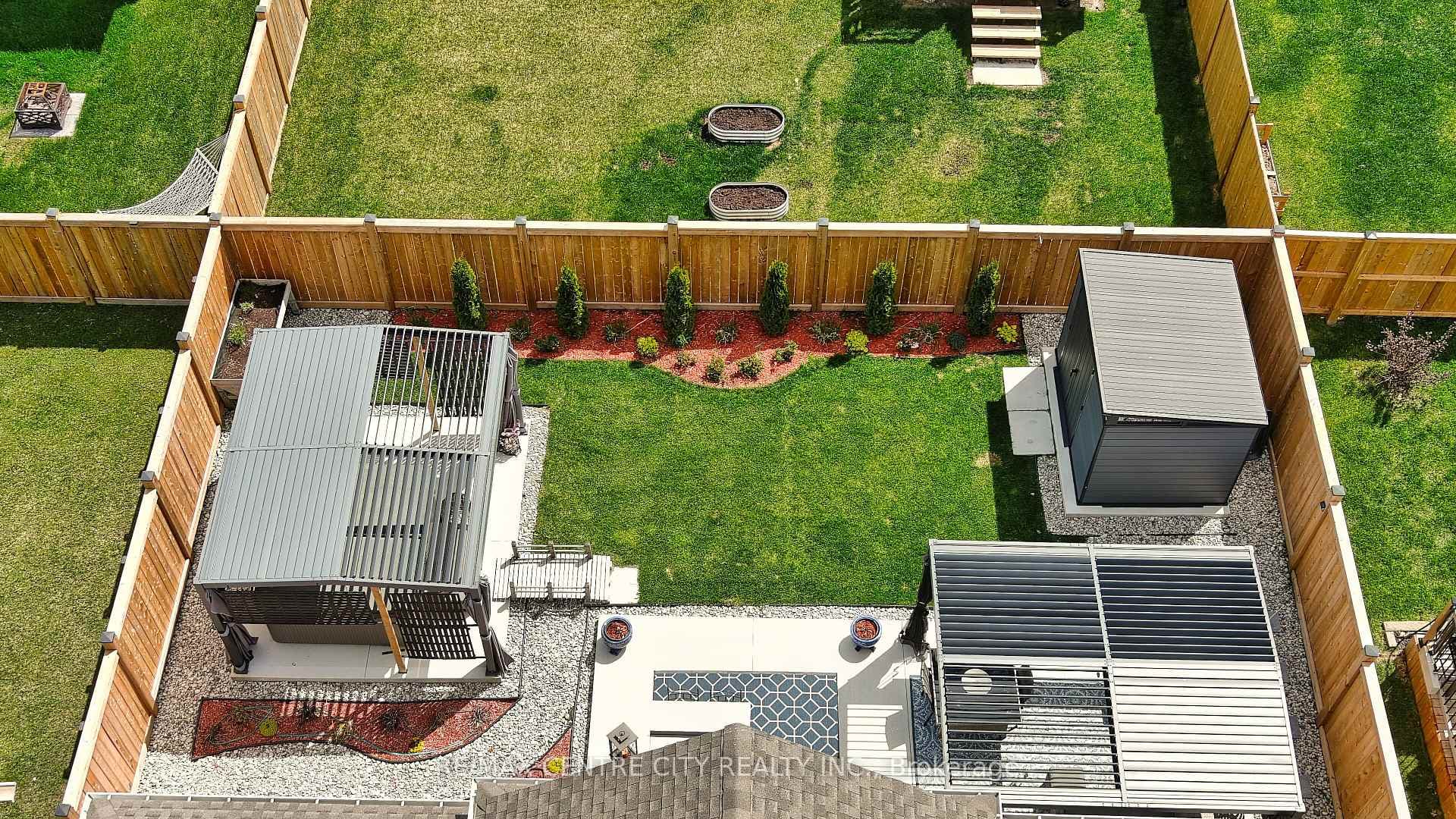 AERIAL VIEW OF REAR YARD