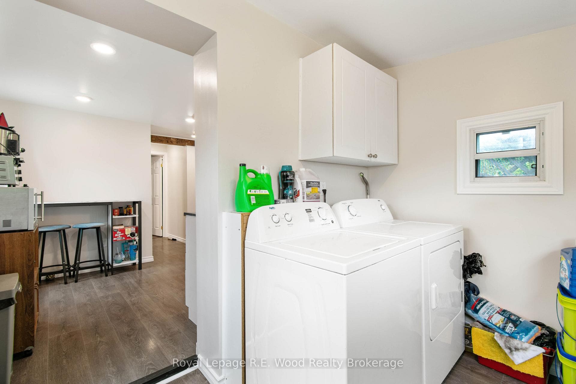 Main floor unit laundry and entrance