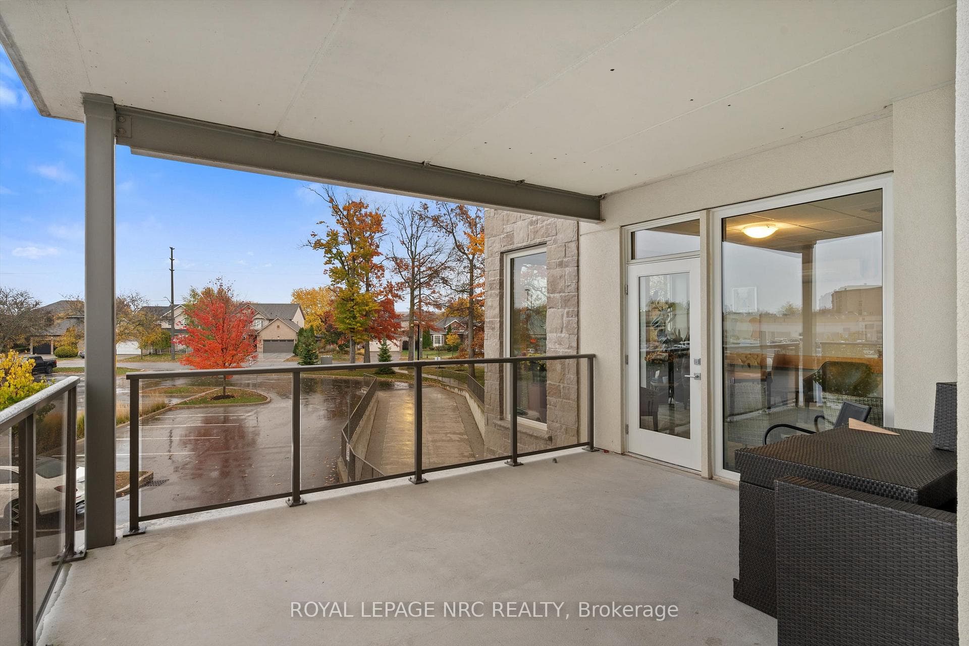 2nd floor community balcony off the sunroom