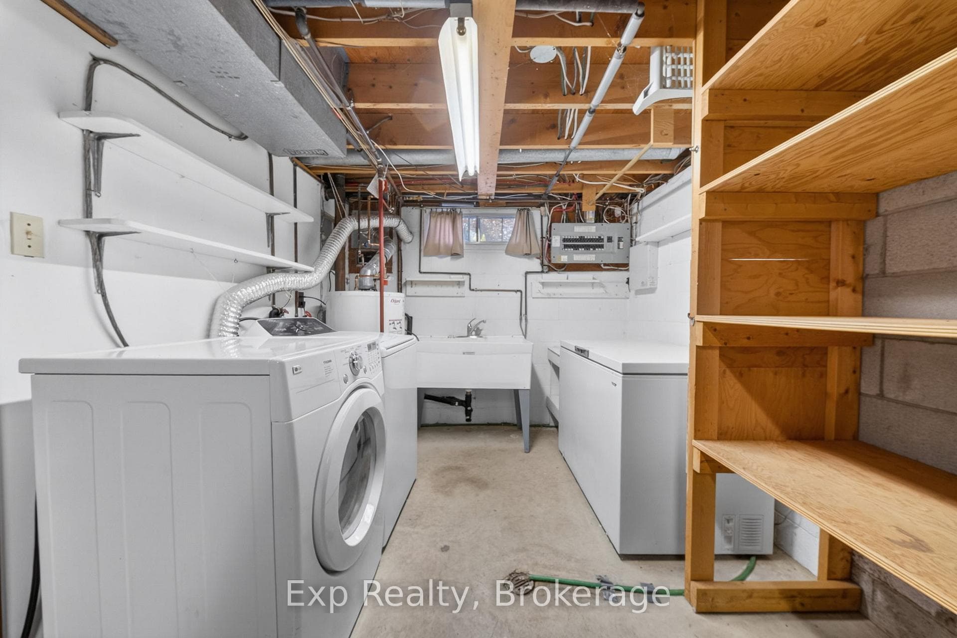 lower level utility and laundry