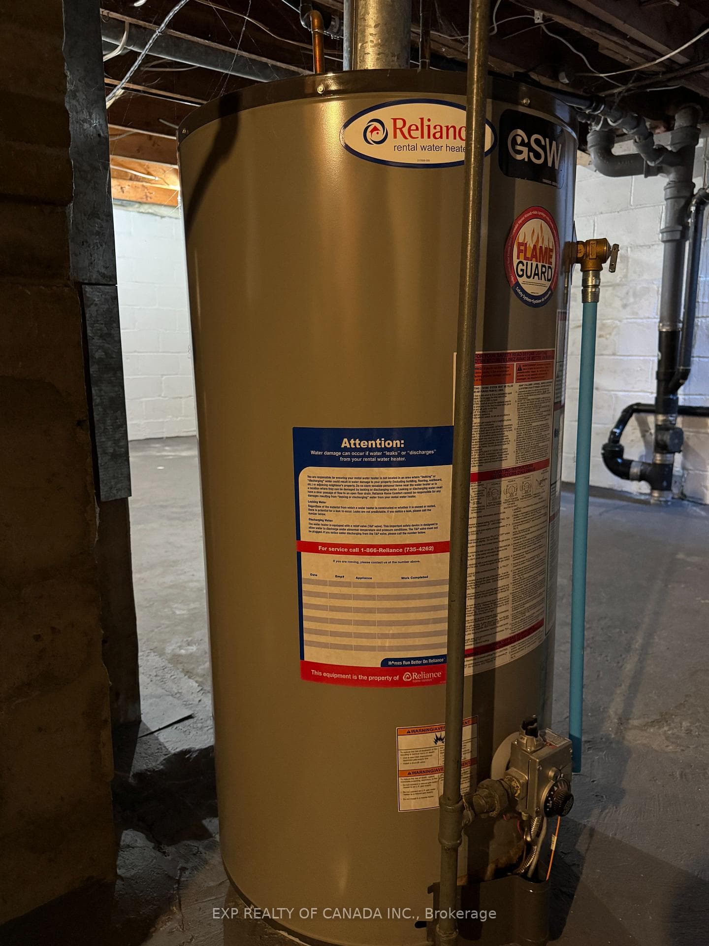 Rented Hot Water Tank $32.90 per month