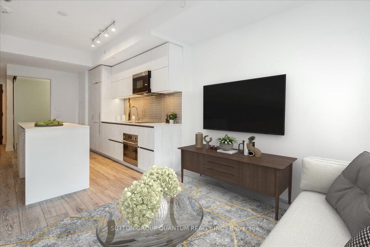 Virtually staged to show furniture placement.