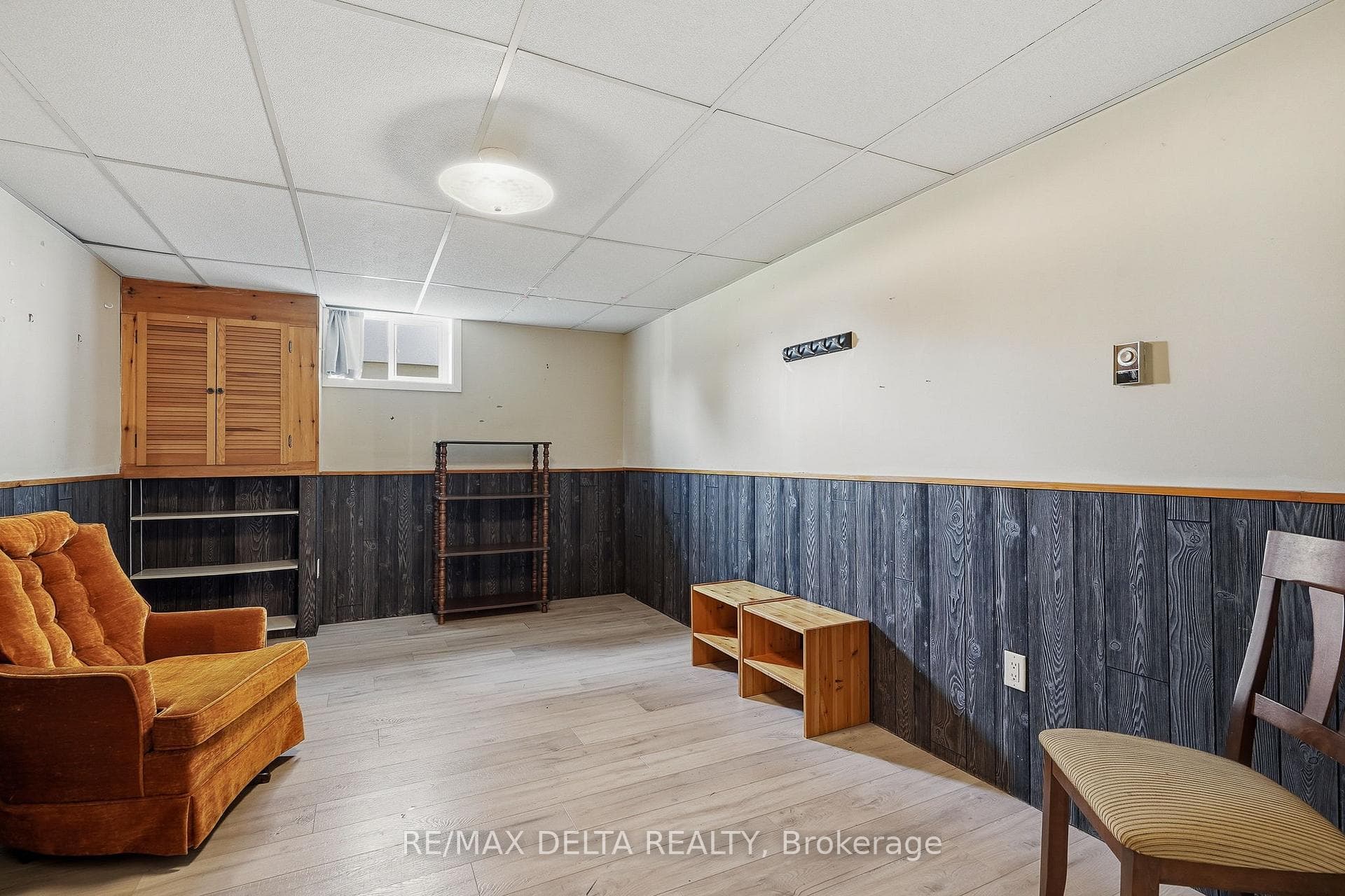 Extra room in basement.