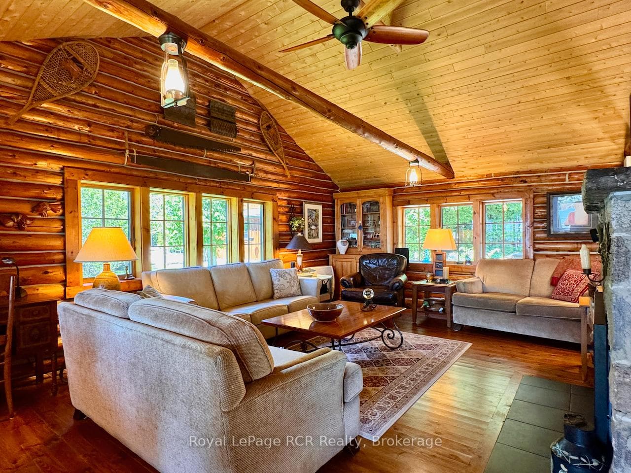 Great Room with vaulted ceilings.
