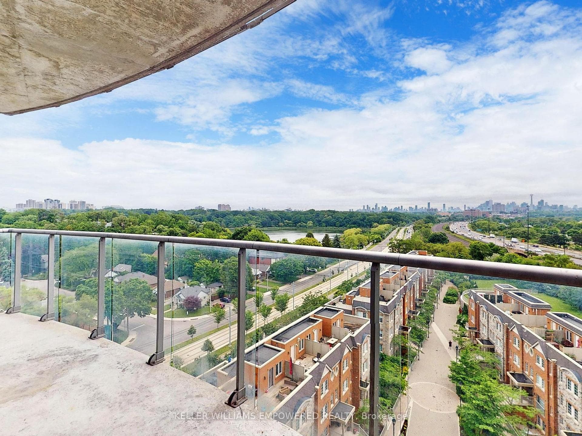 View from open balcony