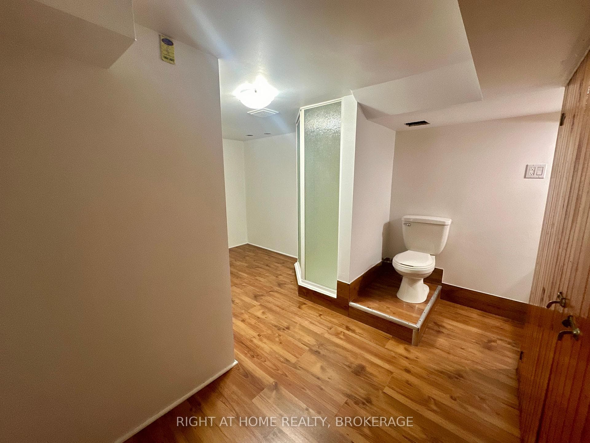 Basement 3 pc bathroom with shower.