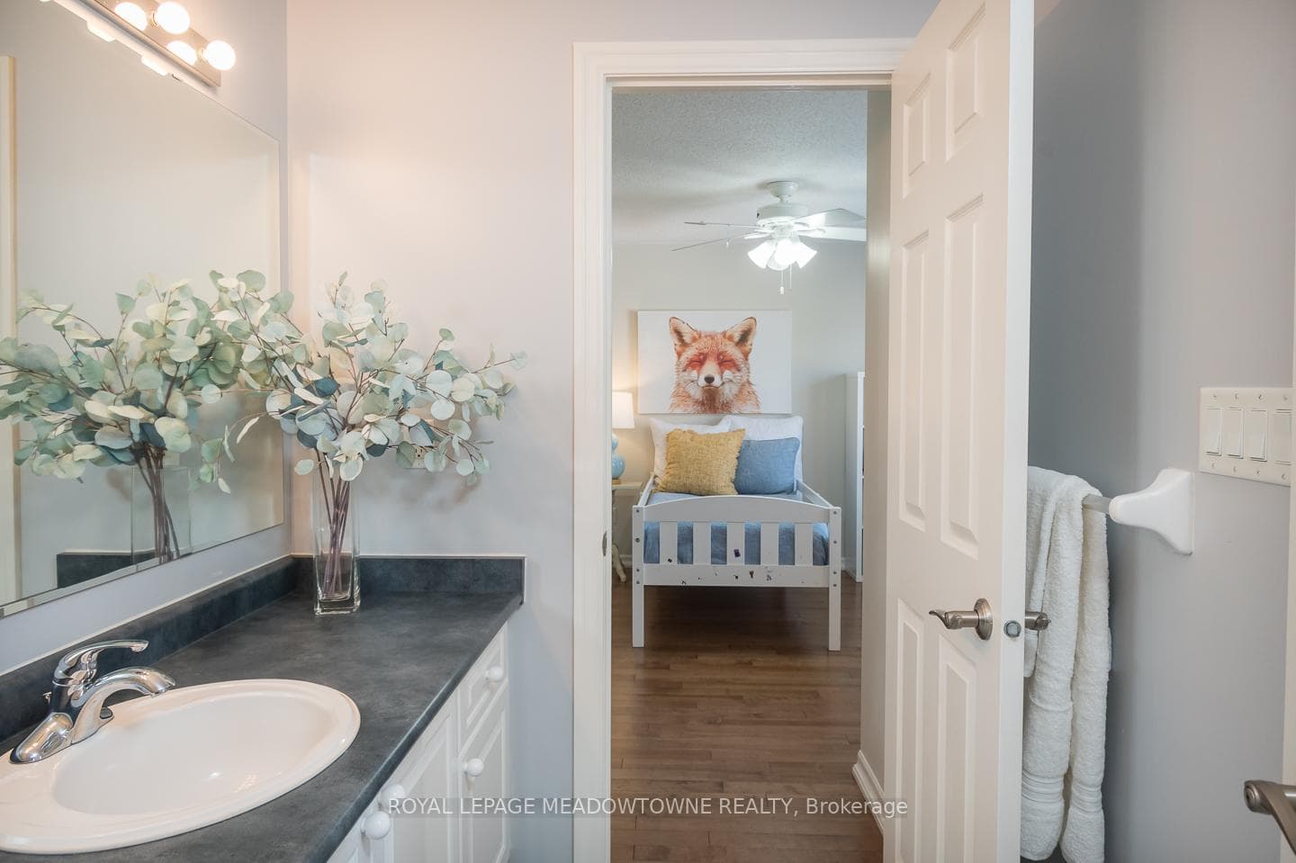 Convenient and functional shared bathroom