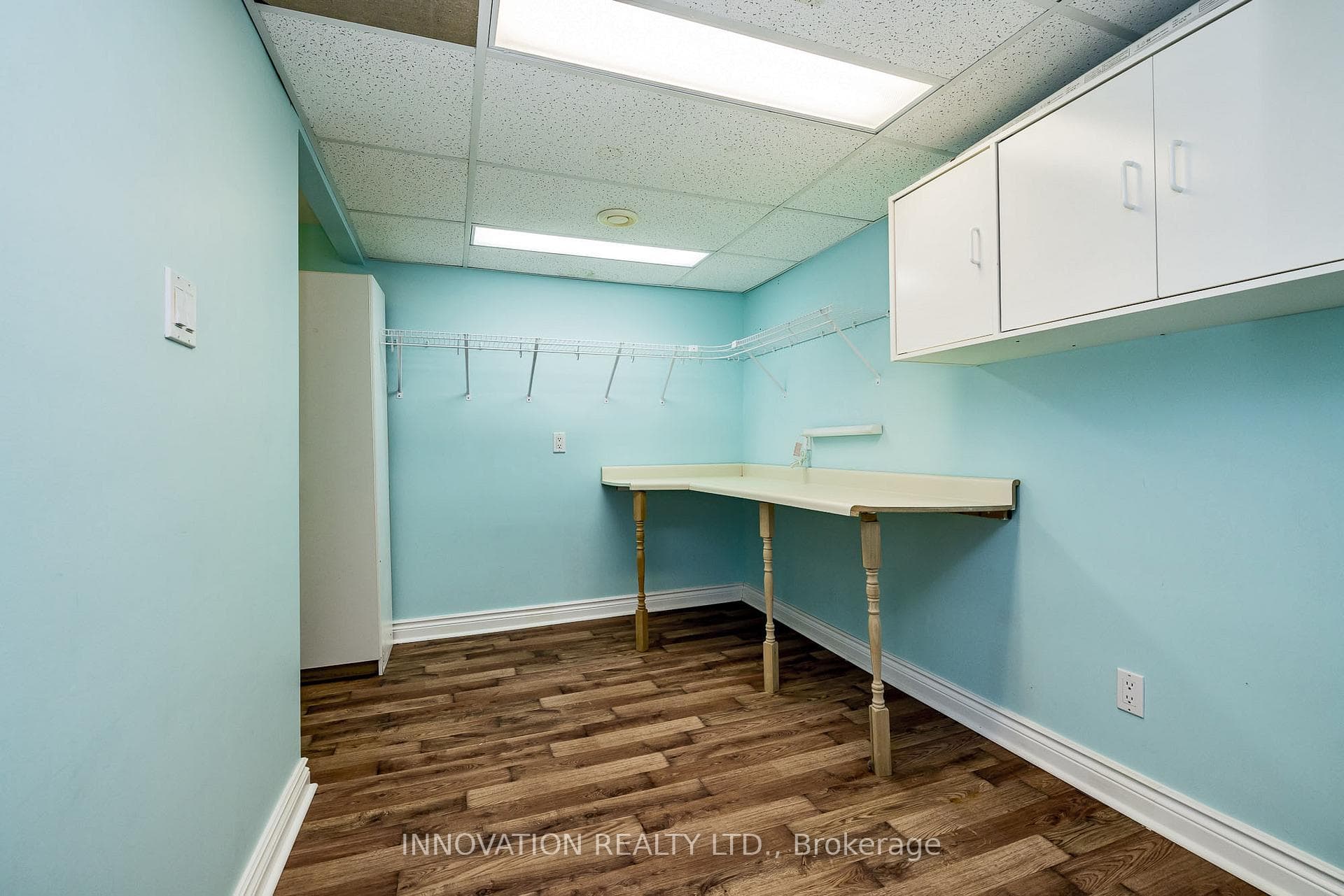 Lower level hobby/craft room