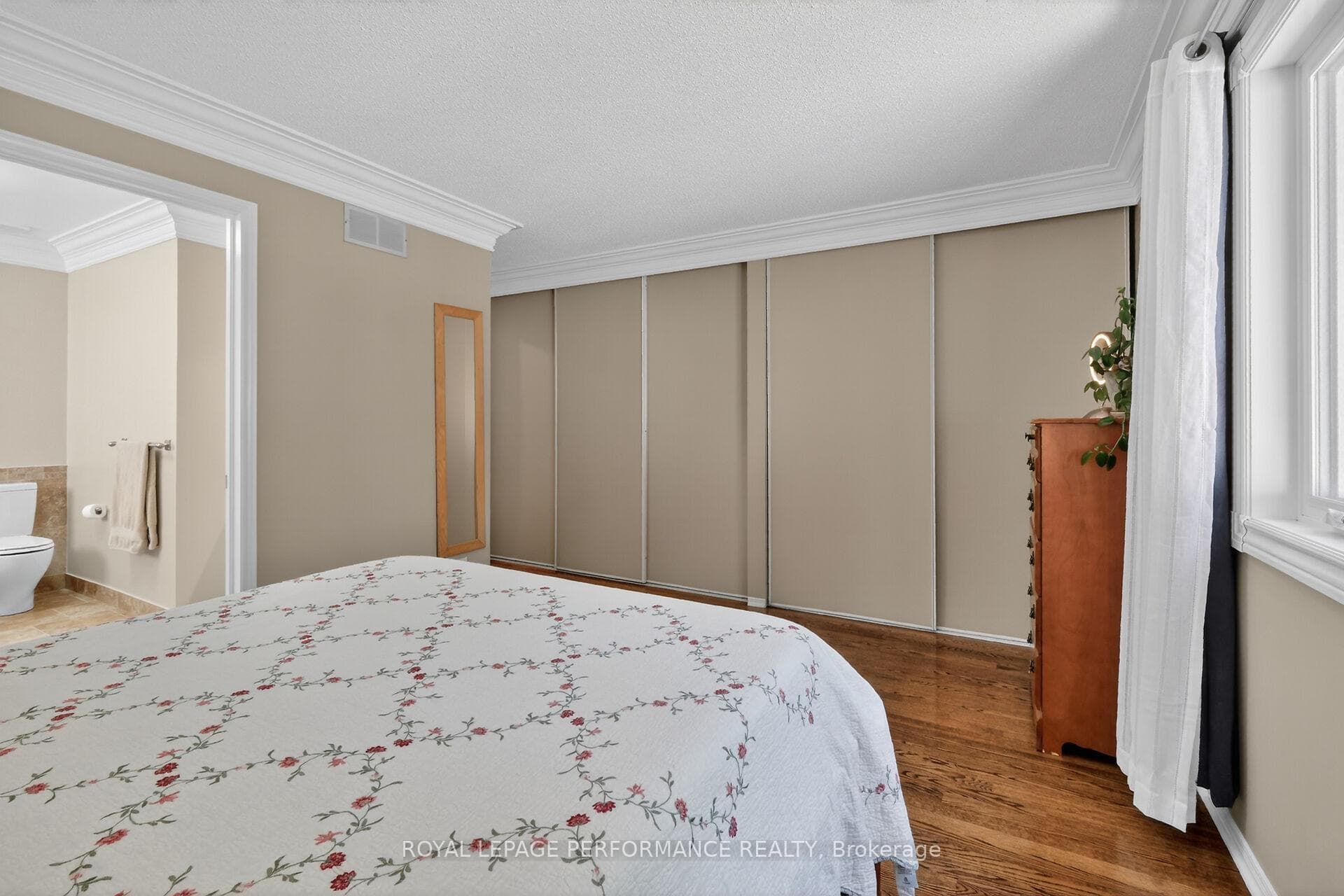 Generous closet space!