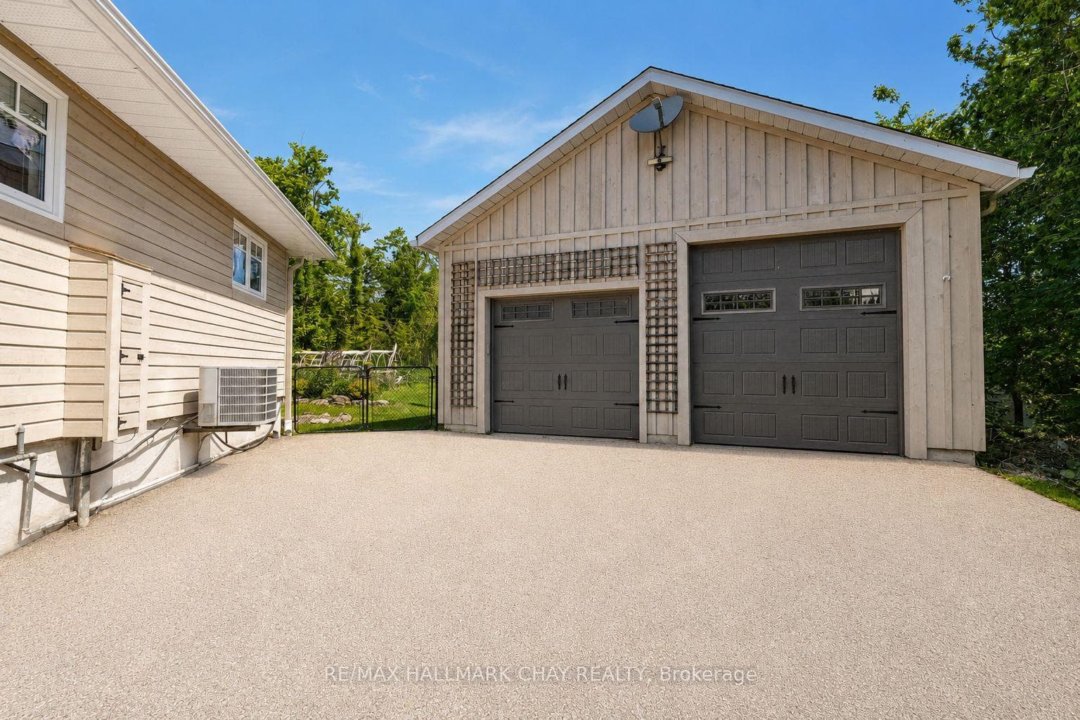 Incredible heated, double car garage w/workshop