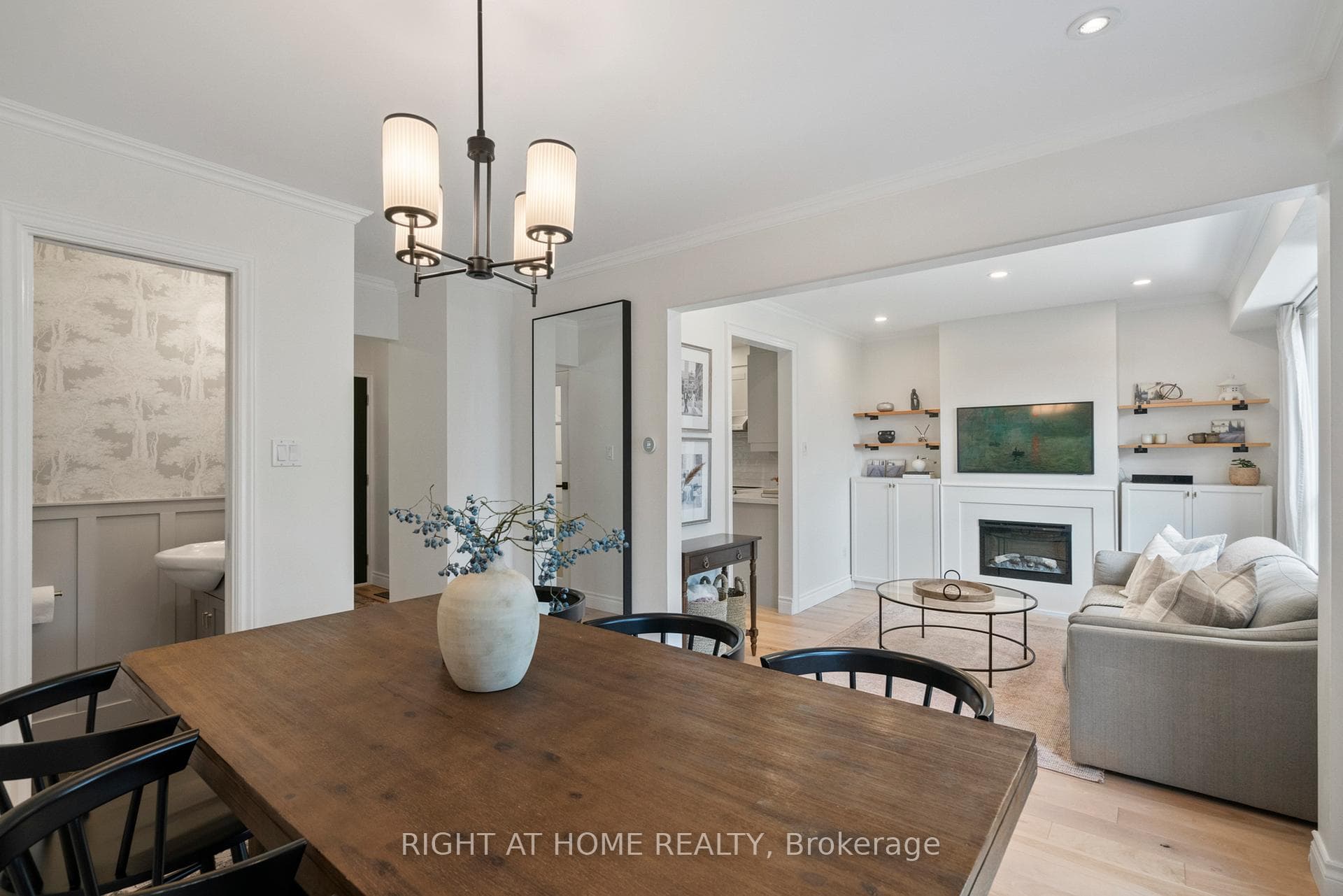 Open Concept Dining and Living Room